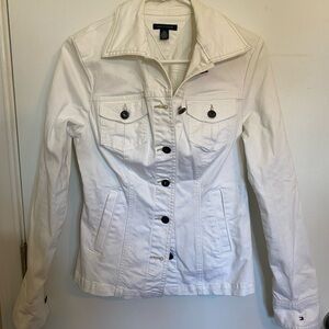 Tommy Hilfiger Women's White Jean Jacket